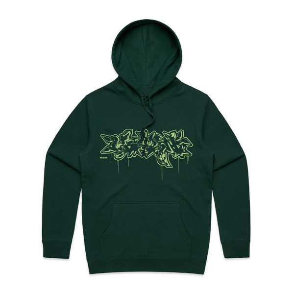 BURN x SAGE Heavyweight Hoodie - Pine Green - Size L & XXL Only