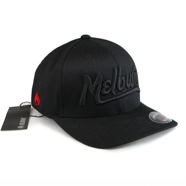 MELBURN FLEXFIT - Black on Black
